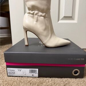 Vince Camuto Women's New Cream Heeled Boots